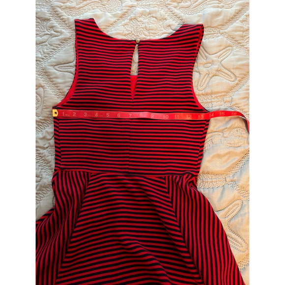 Express Women's Red & Black Striped Dress XS - Picture 7 of 8